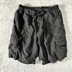 HOSS Technical Gear Cycling Shorts Men Medium Black Padded Chamois Liner Pockets